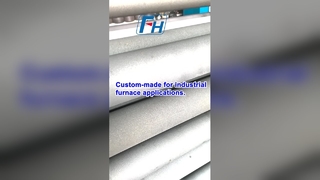 HU أنبوب مشع على شكل حرف U | Ø152.4 × Ø142.8 × 2154.24 ملم | مكون الفرن الصناعي