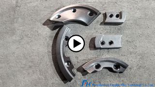 Concrete Mixer Wear Blades Manufacturing Process | High Wear Resistant Alloy FH® Factory 🔥