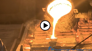 Smelting Molten Steel Casting into Shell Mold Process